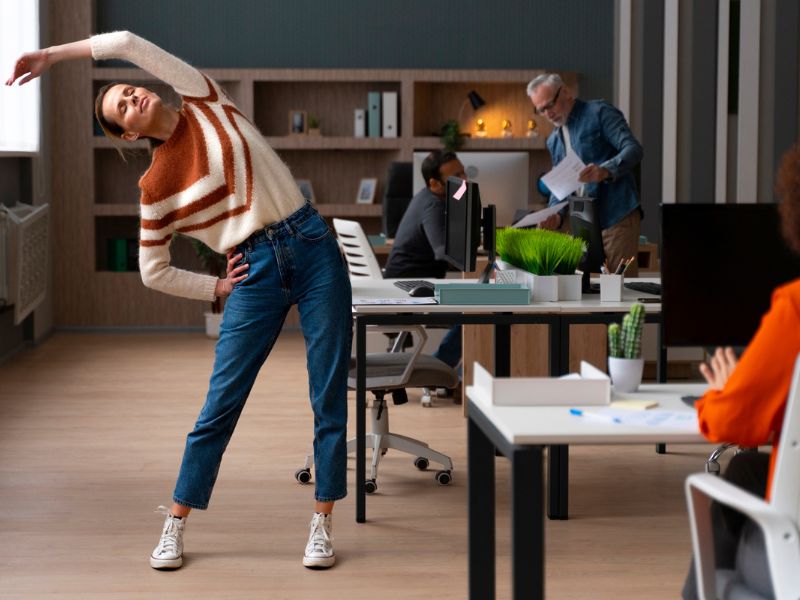 easy office workouts for women